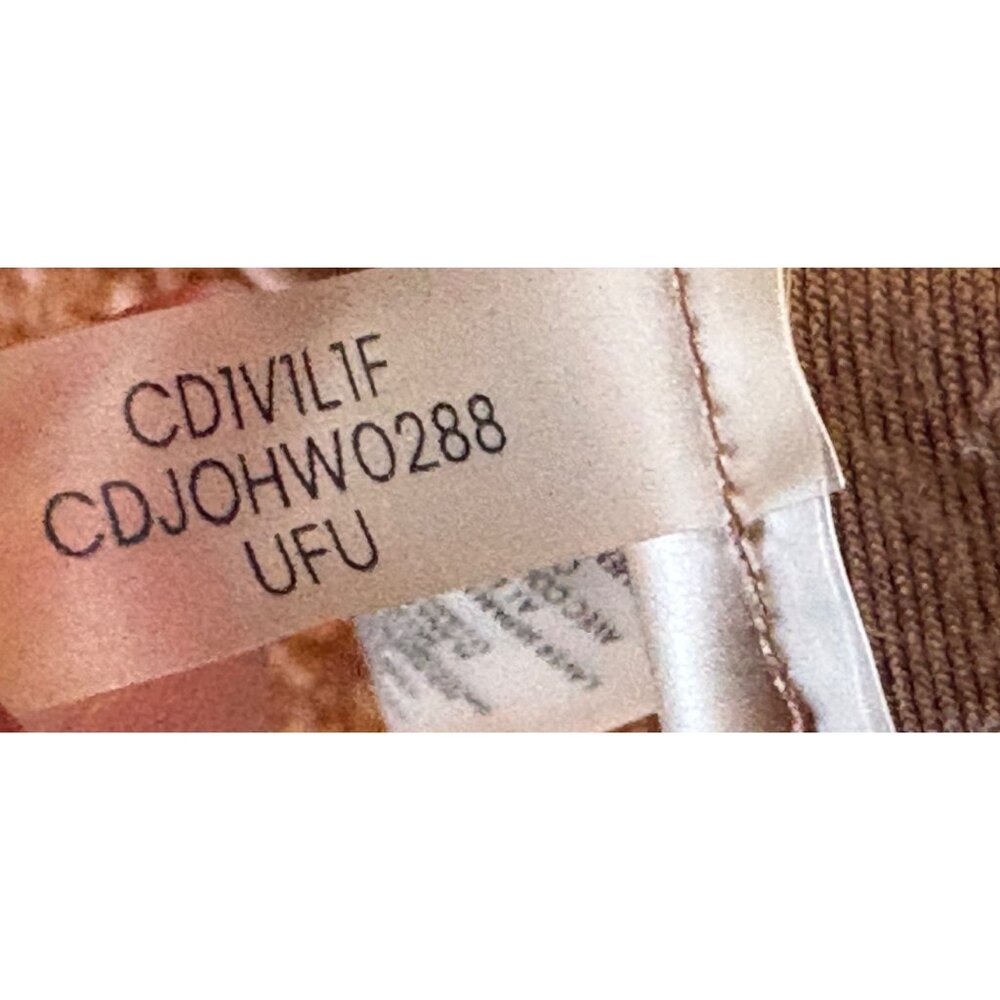 Like New Calvin Klein Velour Hooded Sweatshirt Mini Dress Brown L - Picture 11 of 12